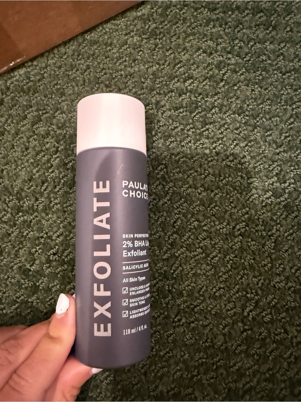Paula's Choice Exfoliate 2% BHA Liquid Exfoliant - White & Gray